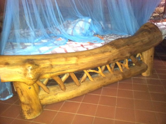 Bed by Trees