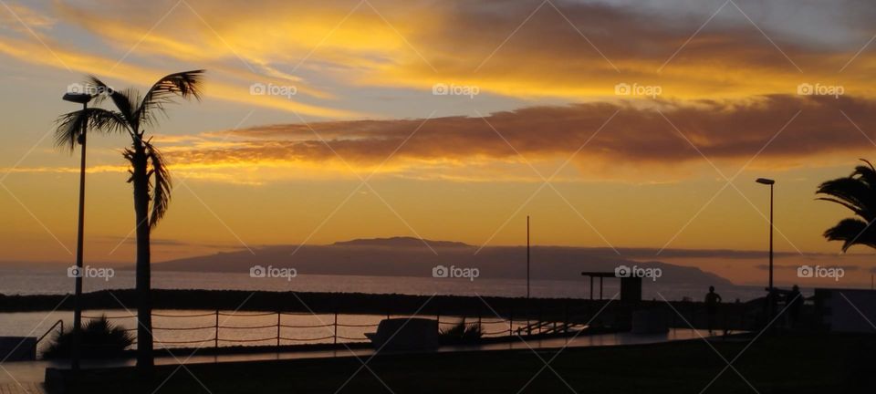 sunset tenerife