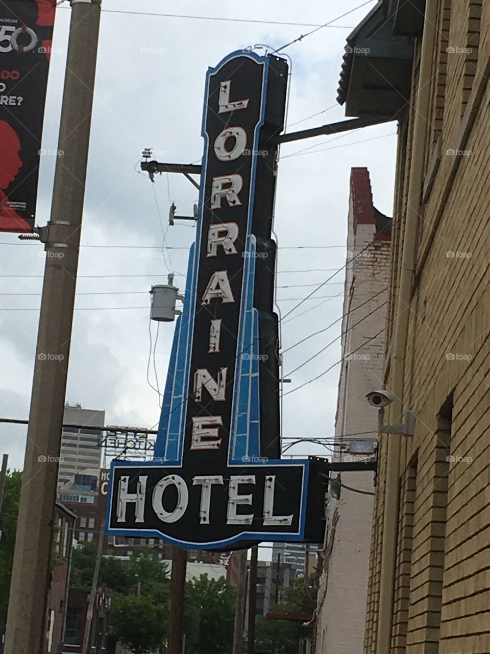Lorraine Hotel sign - Memphis