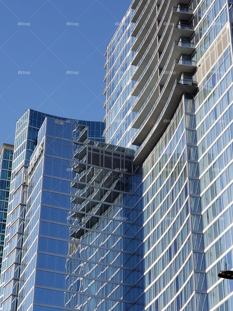 patterns and reflections on buildings