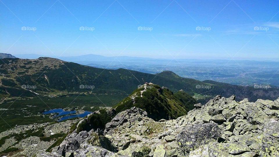 View of rocky mountains