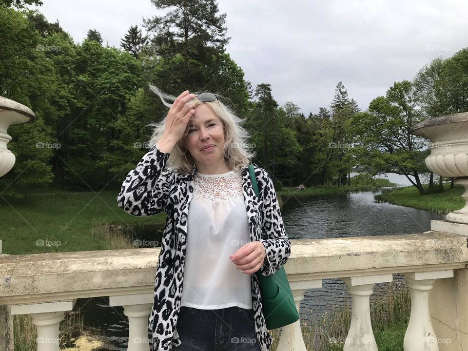 Beautiful woman with blonde hair