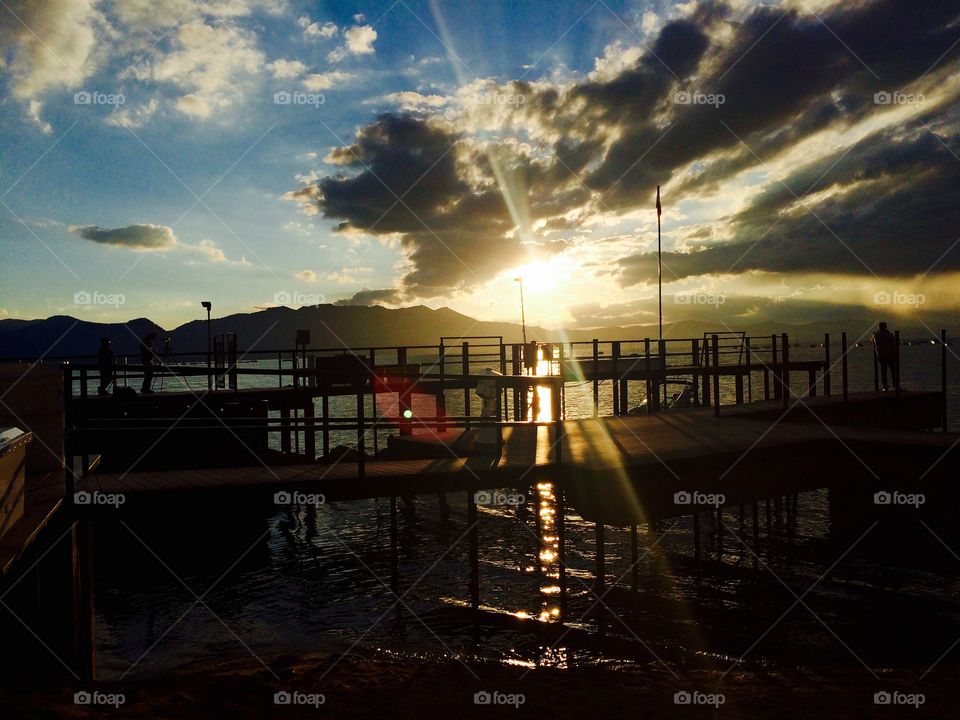 Lake Tahoe by sunset