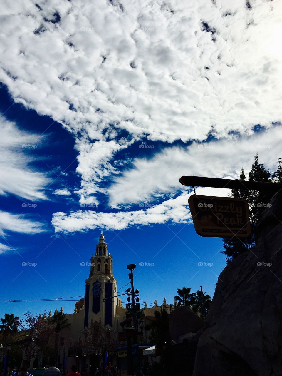 Daytime Clouds Over Disneyland 