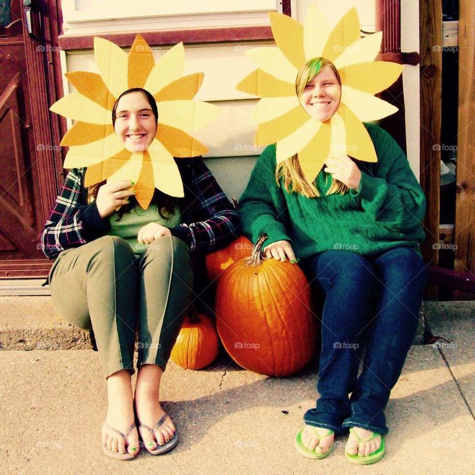 Fall Halloween Flowers