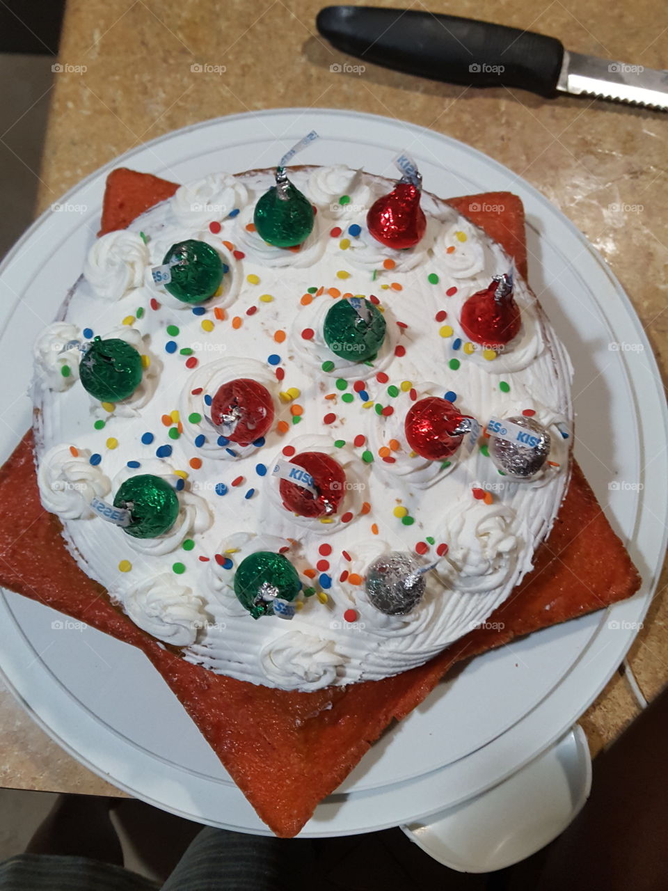 I love to bake so I decided to bake a cake for my Friends.
