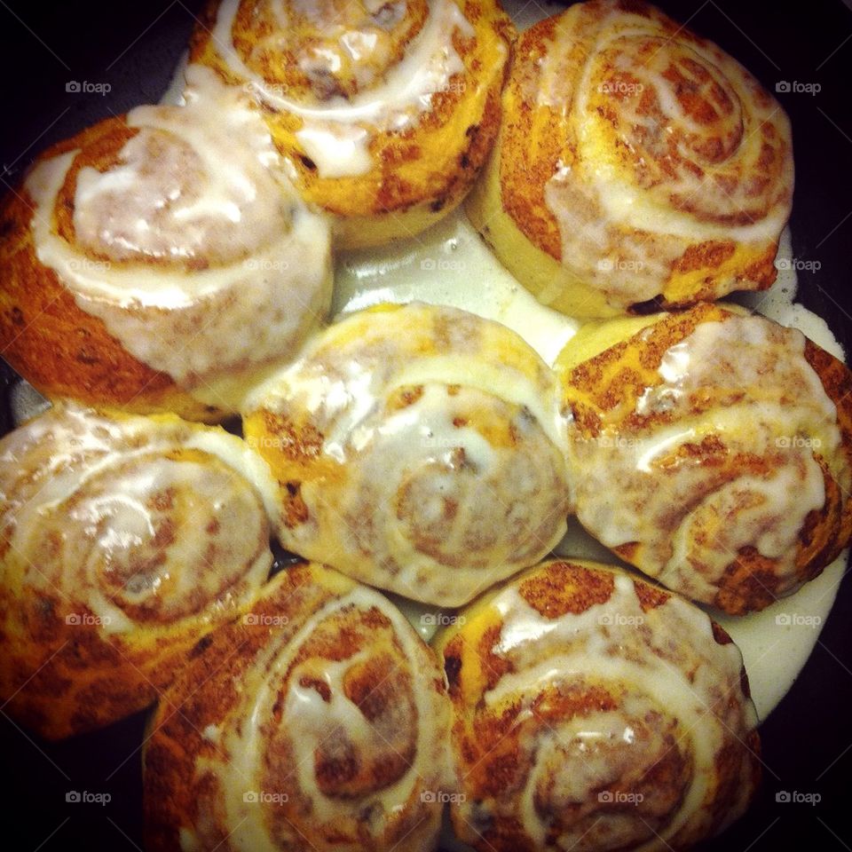 Cinnamon Rolls just out of the oven