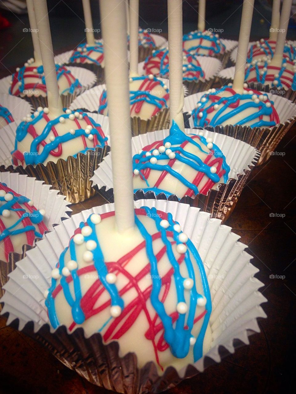 Patriotic Cake Pops