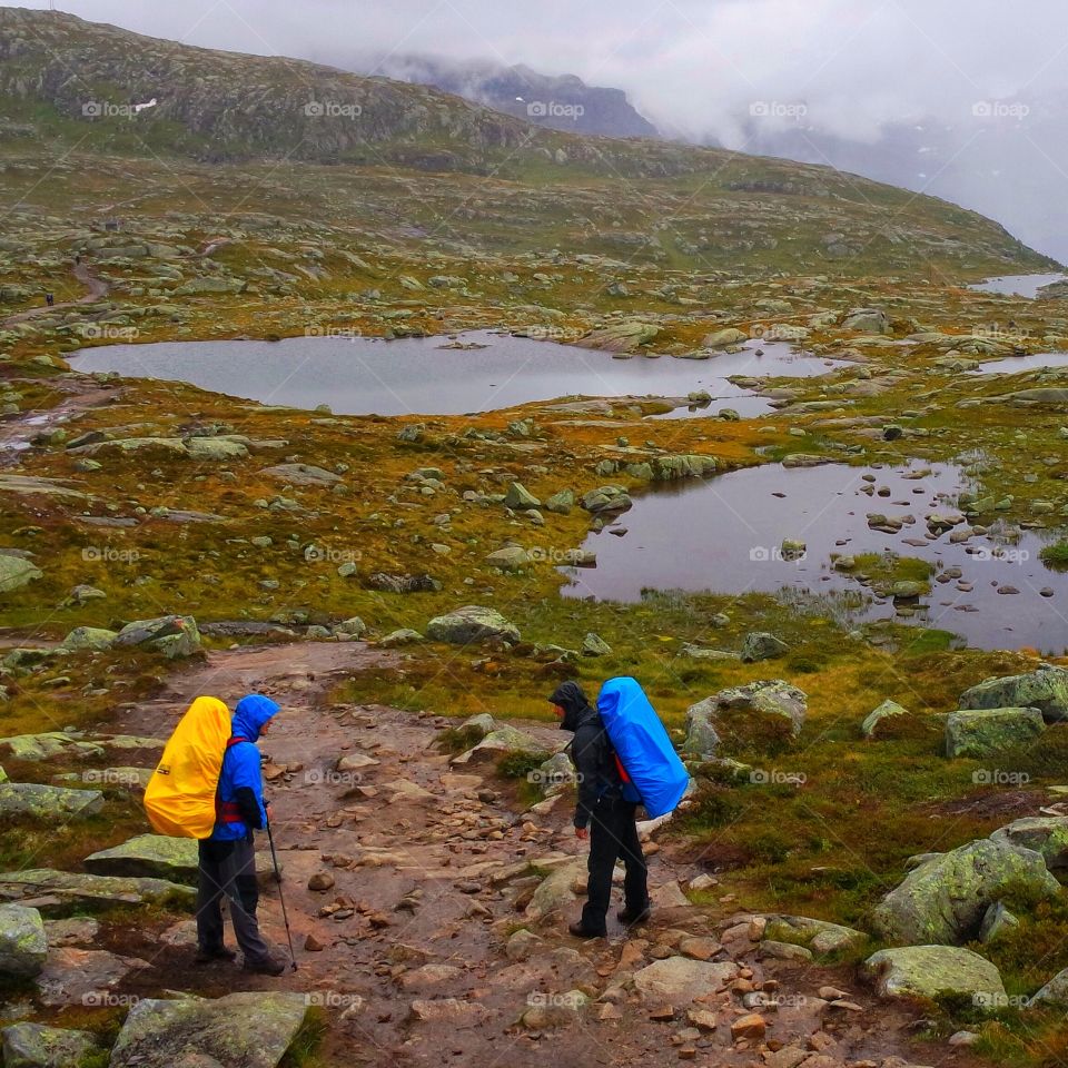 heavy wind and rain in Norway 