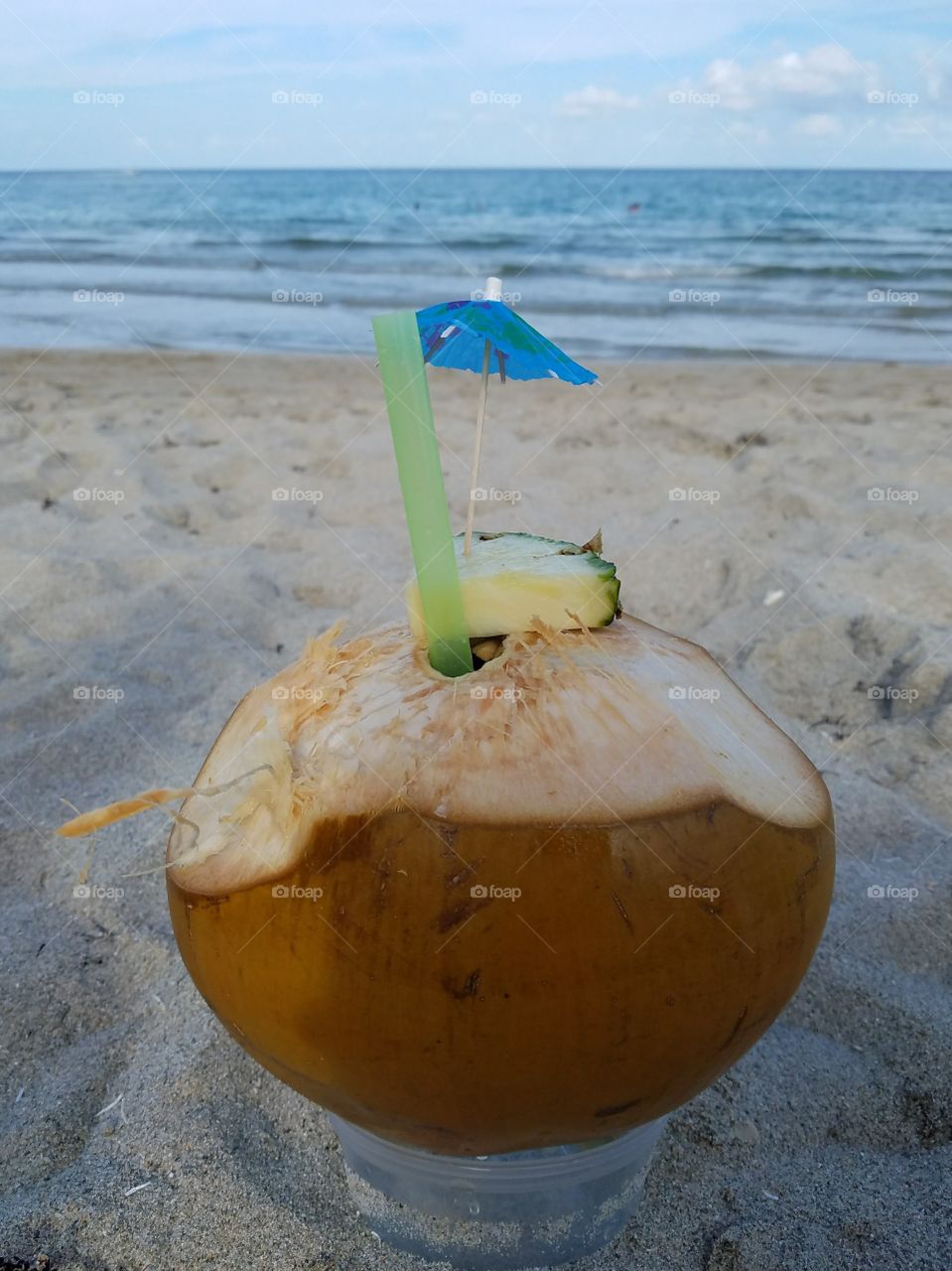 Coconut Drink on the Beach