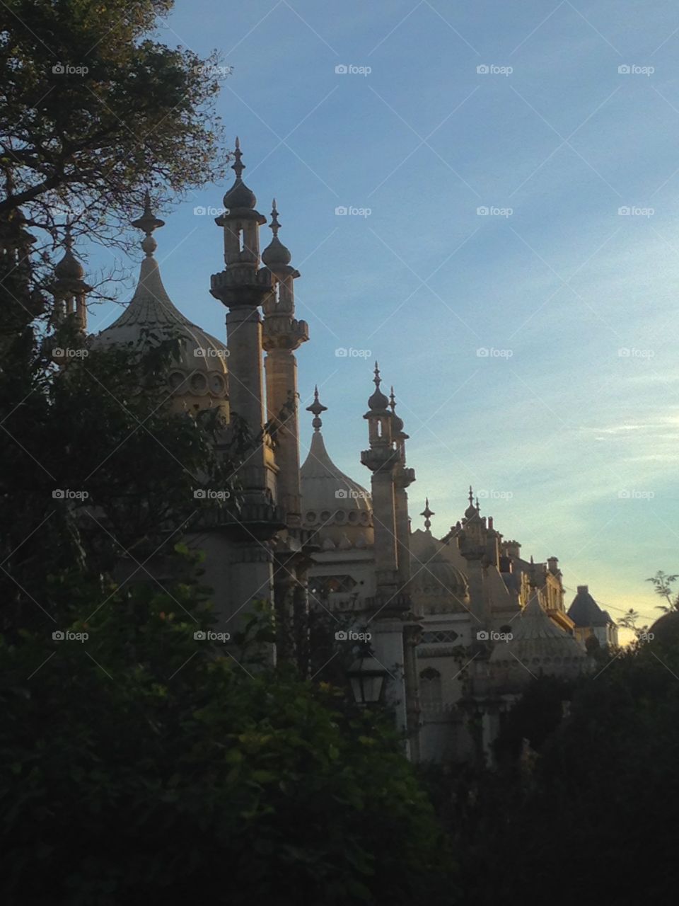 Royal Pavilion in the light