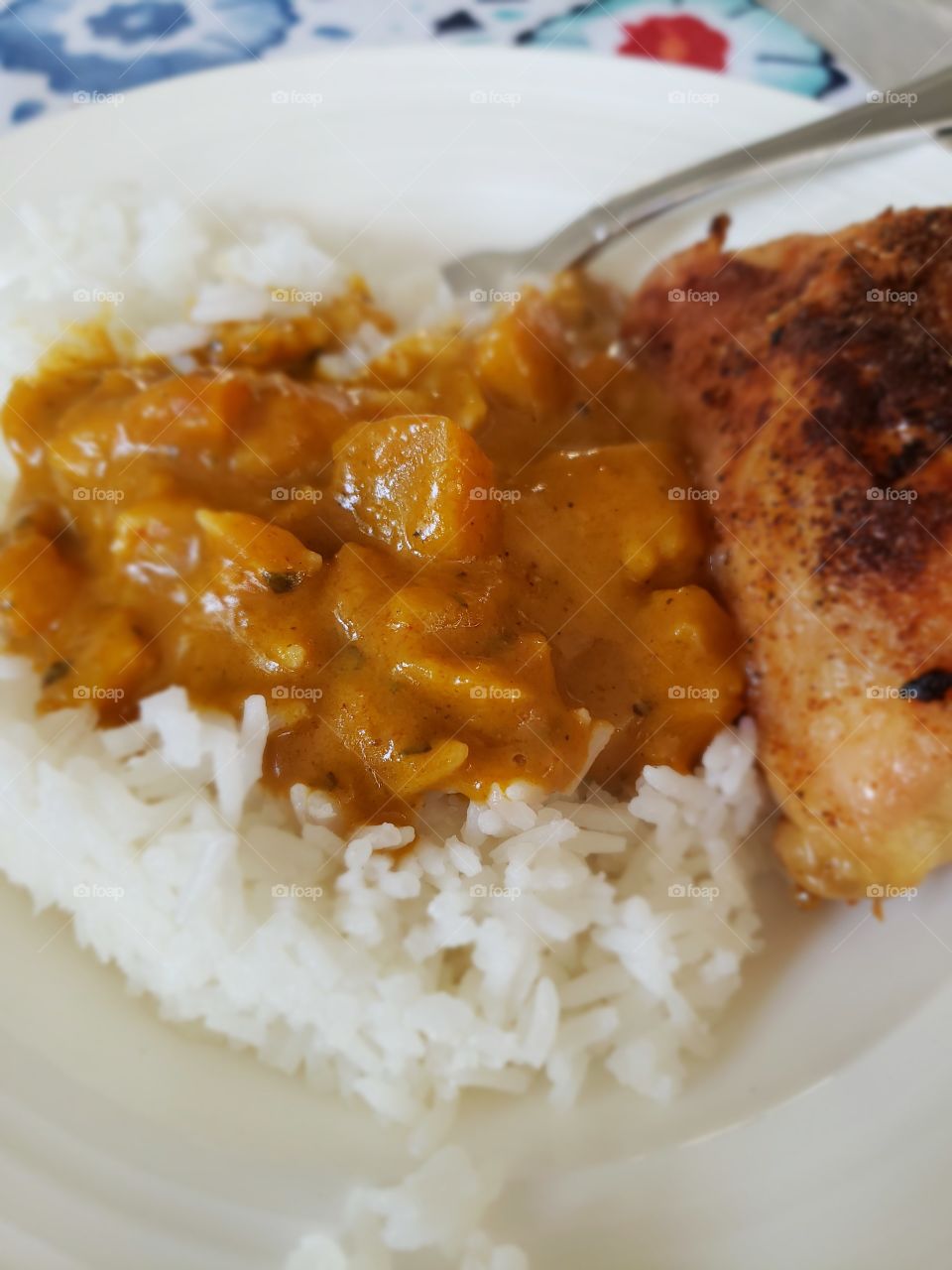 Ginger Curry, Jasmine Rice and Chicken Thighs