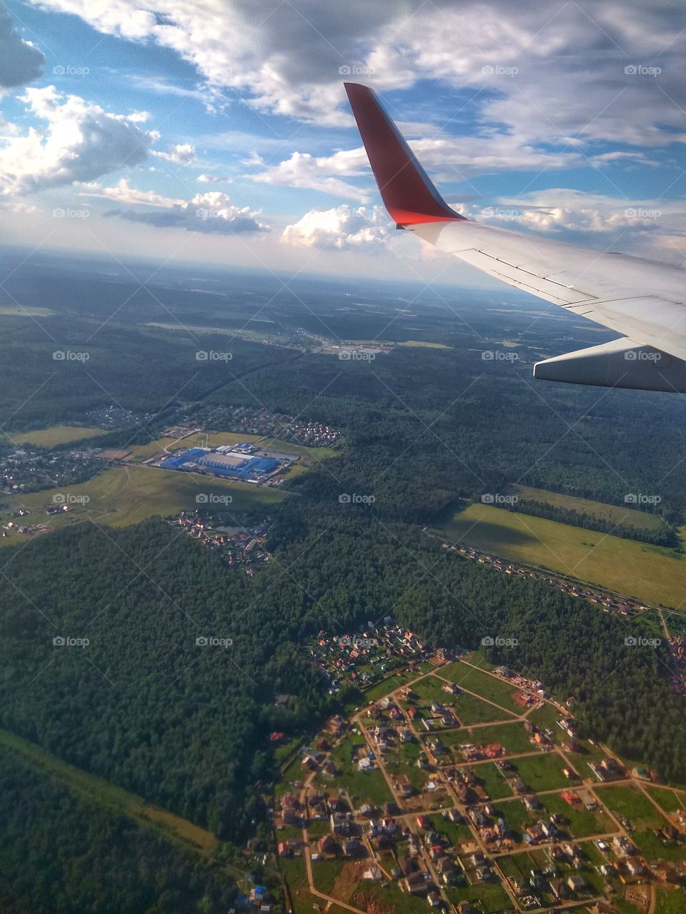 View of the land from a height