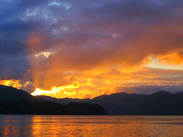 Sunset Over Bering Sea