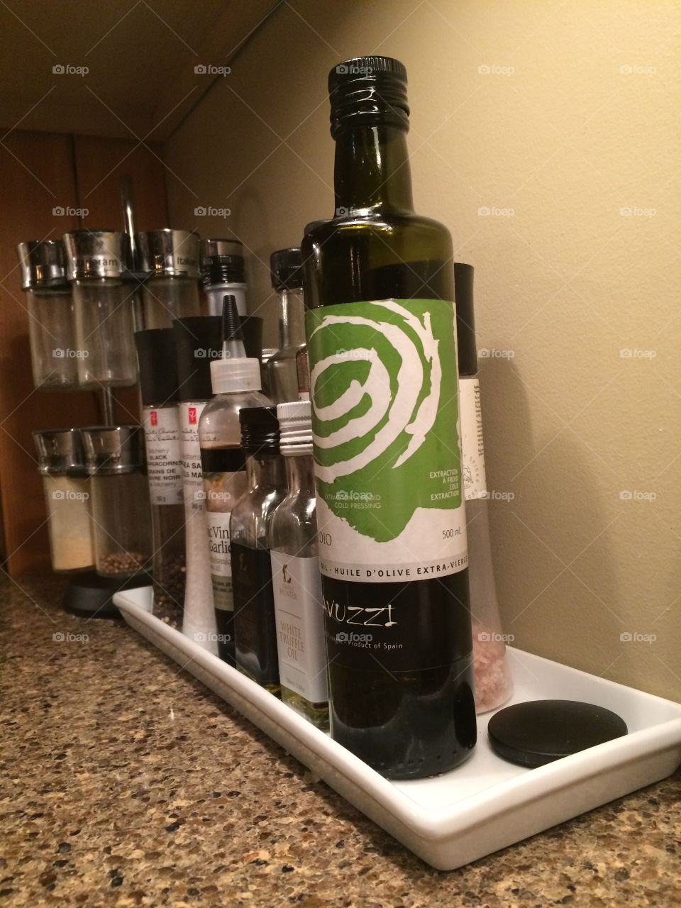 A mixture of oils and spices