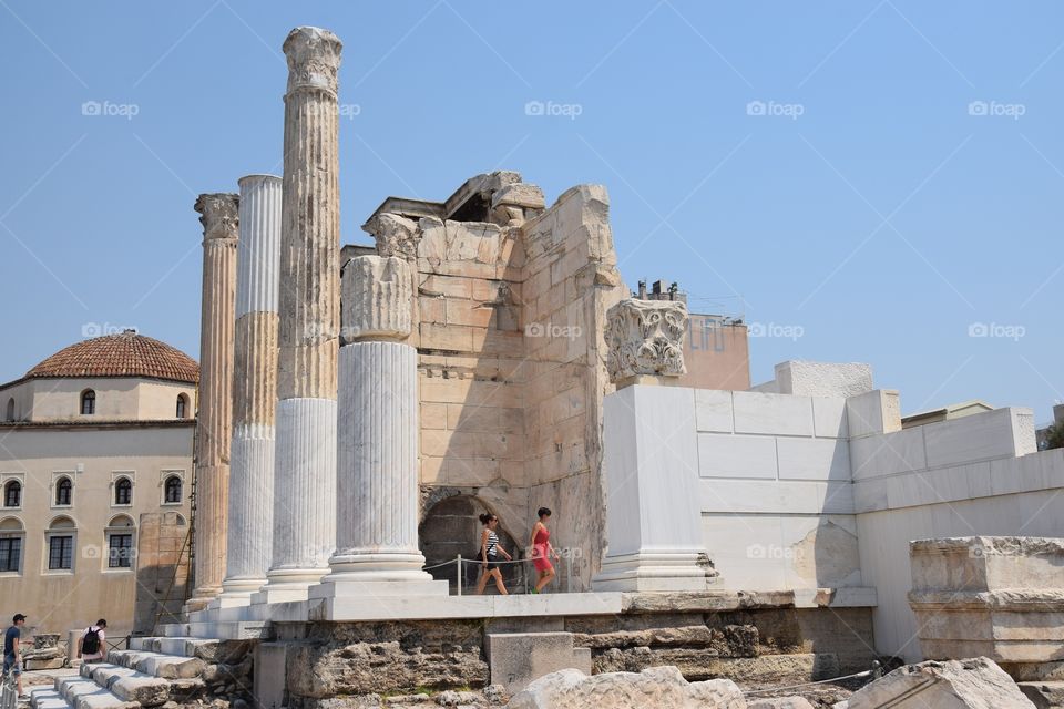 Library of Hadrian in Athens, Greece