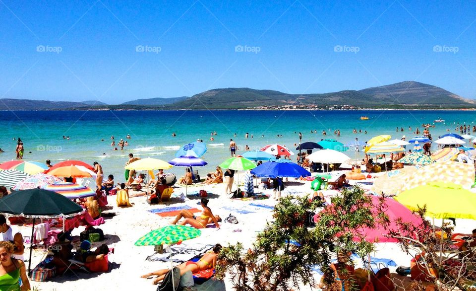 August Sardinia Alghero Italy