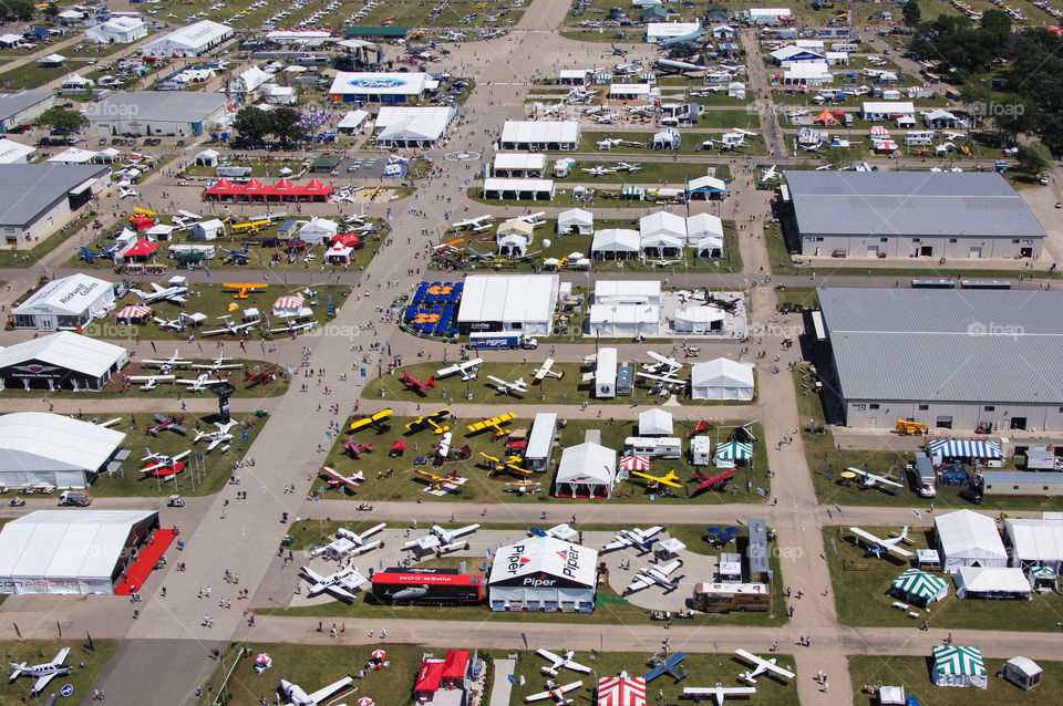Airshow promenade from above