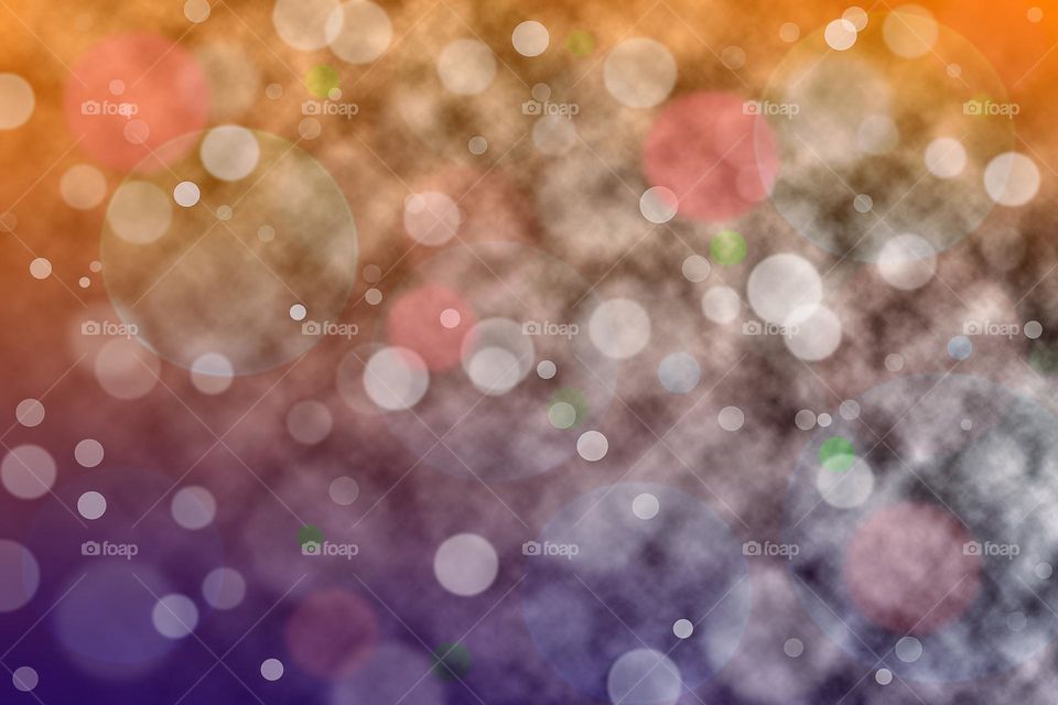 Colorful bokeh background design psychedelic minimalist art attack bubbles close up