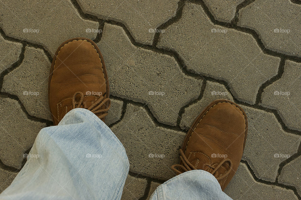 From where I stand ... sidewalk