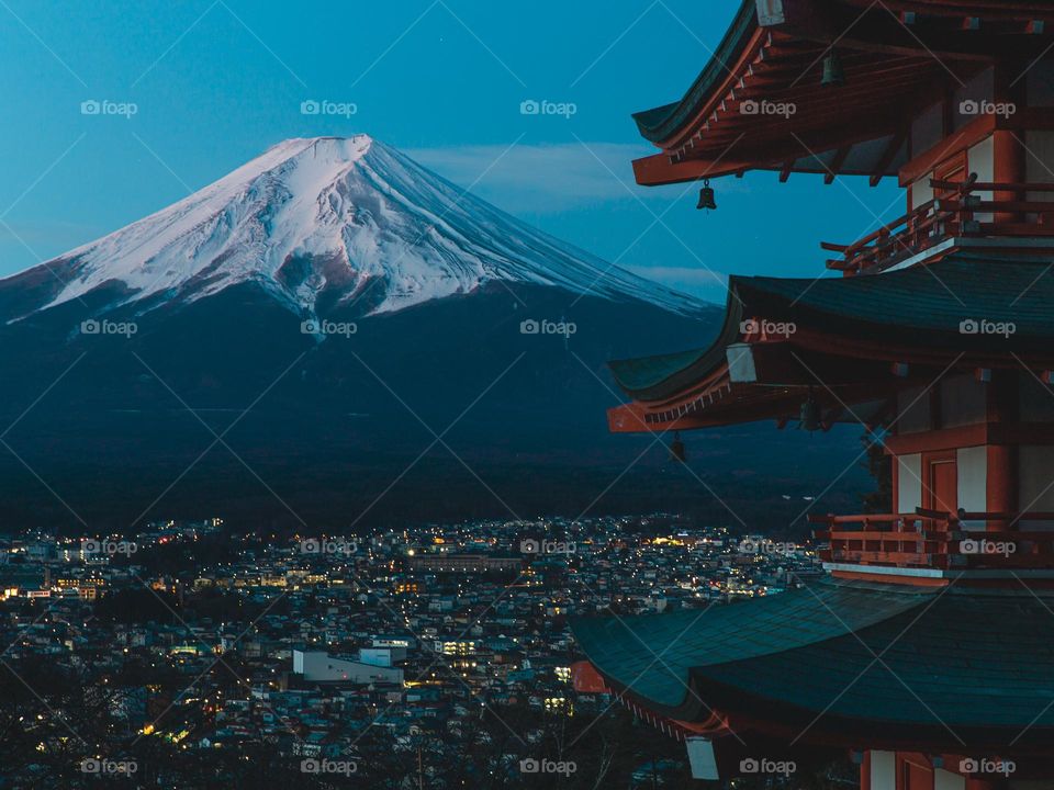 Mt Fuji before dawn