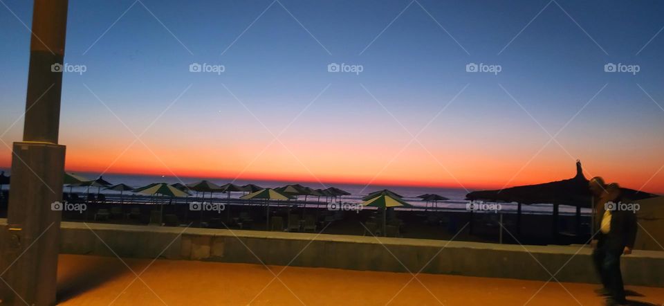 what a beautiful colorful after sunset