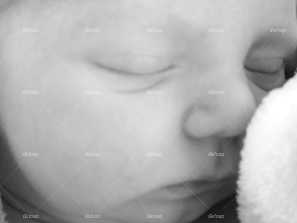 Close-up of baby's face