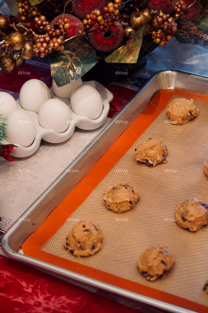 Chocolate chip cookies for Santa 