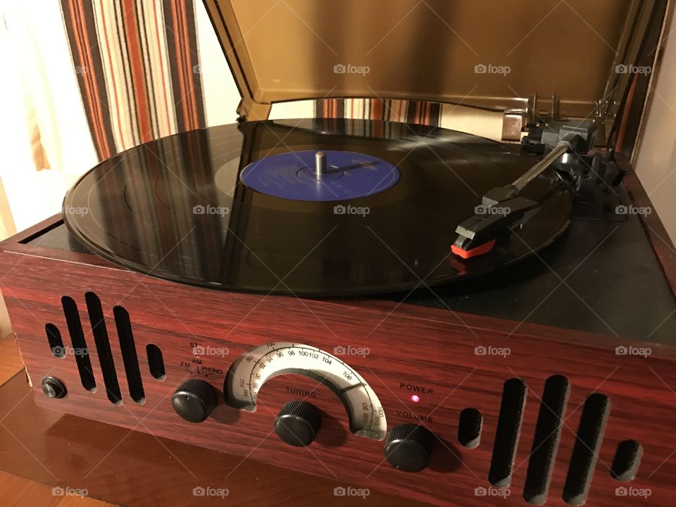 Vintage Vinyl Player 