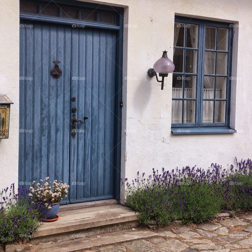 Blue door