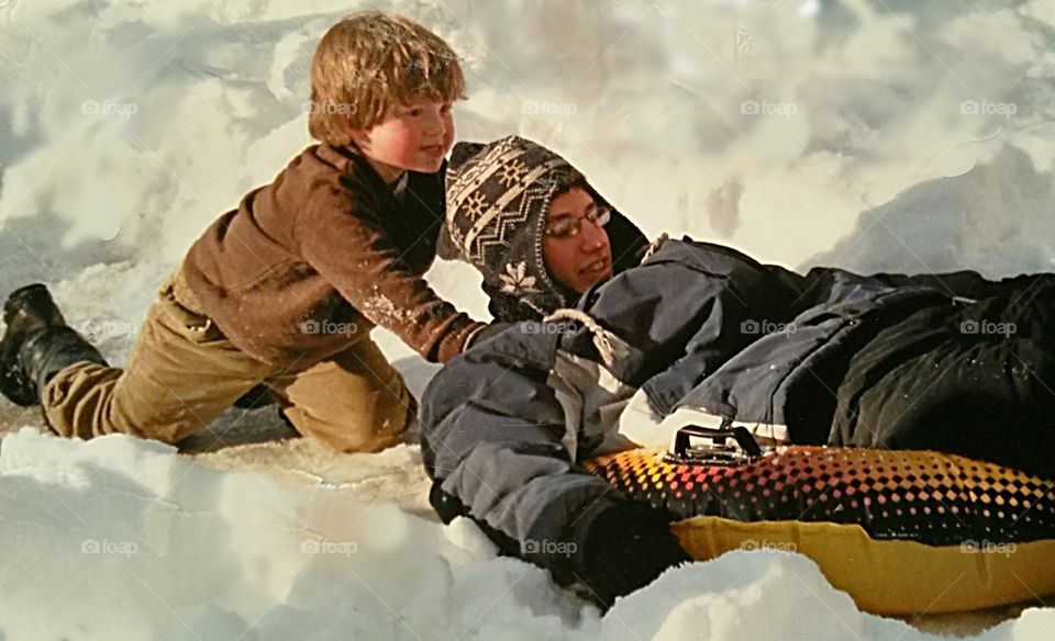 winter stories (snow-tubing)