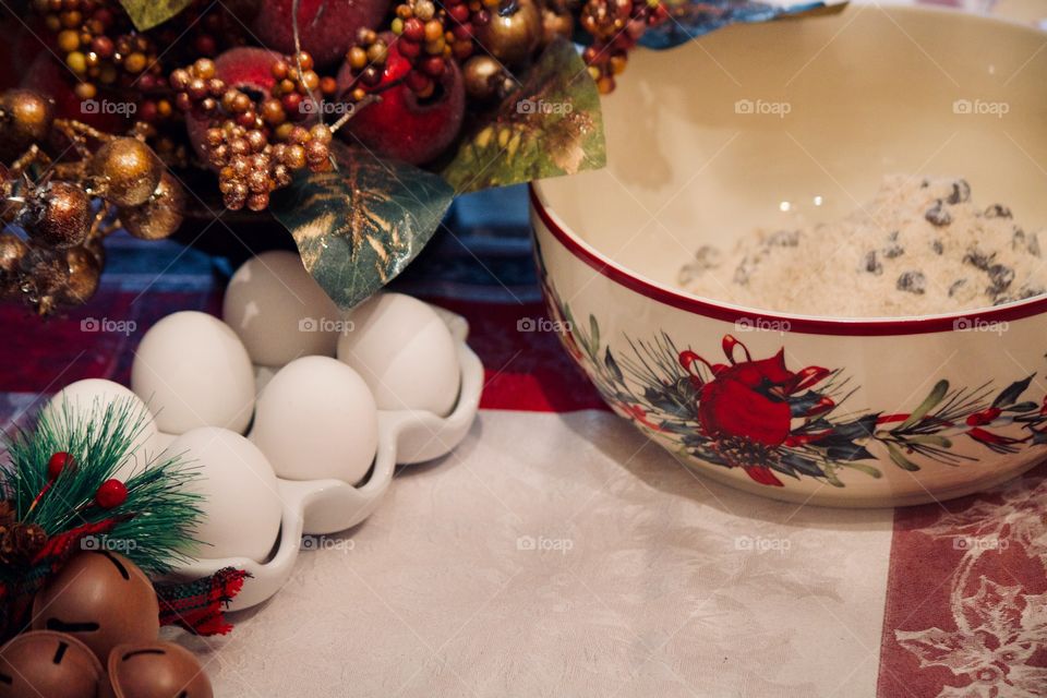 Preparing Christmas cookies for Santa 