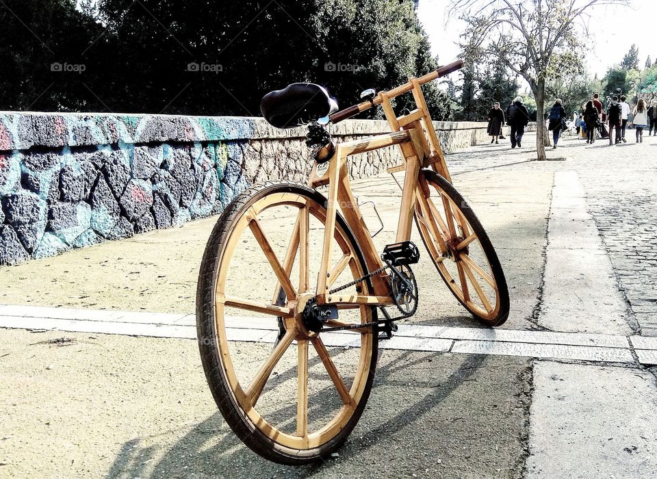 Athens wood bike