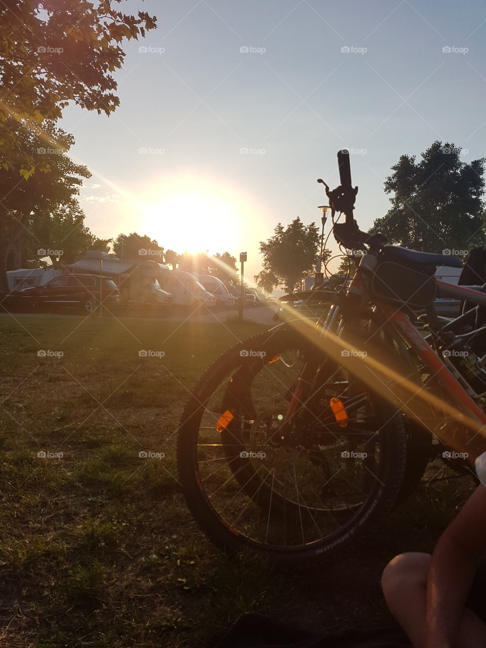 Bike in the Sunset