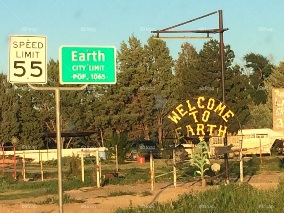 Earth, TX. Drove through Earth, Texas.