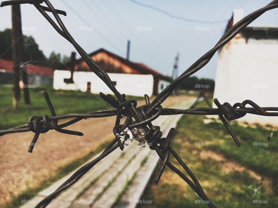No Person, Outdoors, Wire, Vehicle, Fence