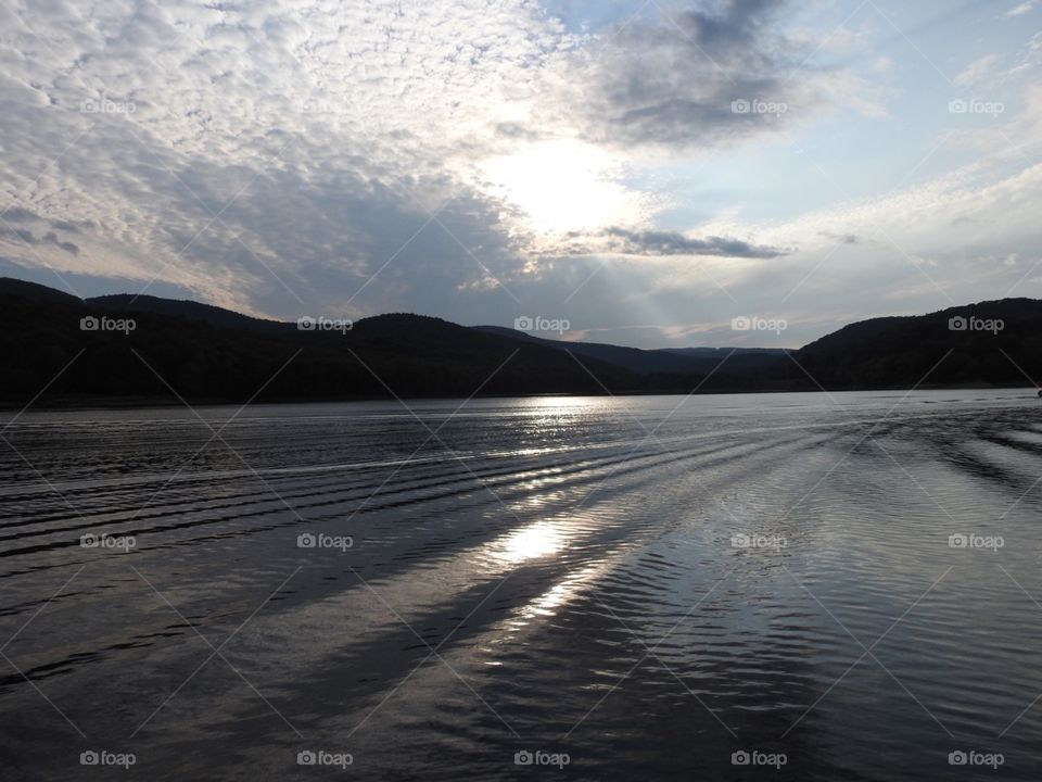 Water, Landscape, No Person, Sunset, Lake