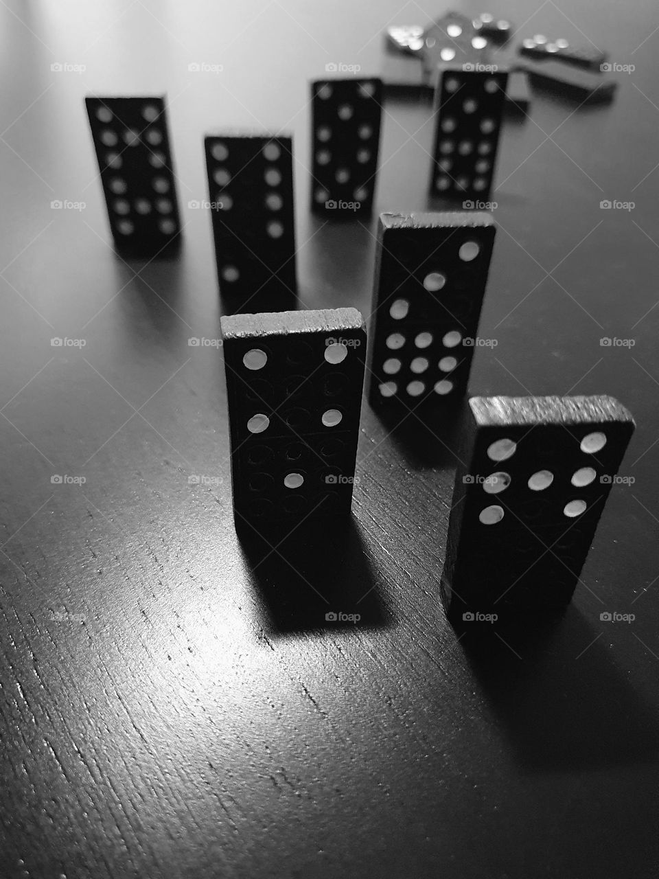 Black and white Domino's