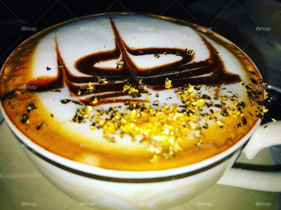 Cappuccino with 23k Gold Sprinkles, Emirates Palace, Abu Dhabi