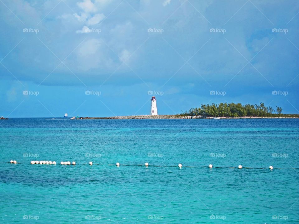 Nassau light house. Lighthouse north of Nassau near Atlantis