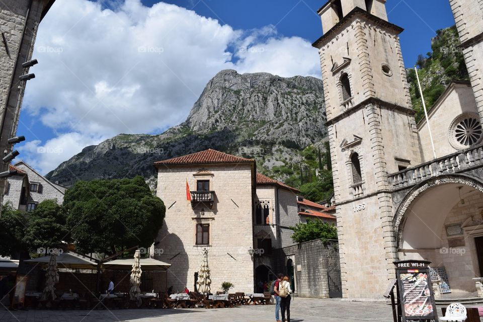 Inside the walls of Old town Kotor