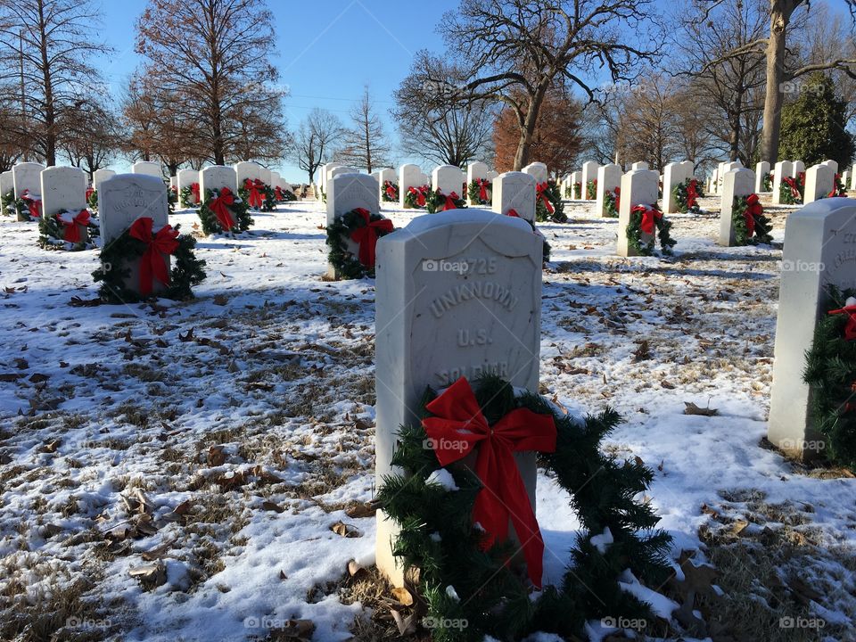 Unknown soldier headstone in Fort Smith Arkansas