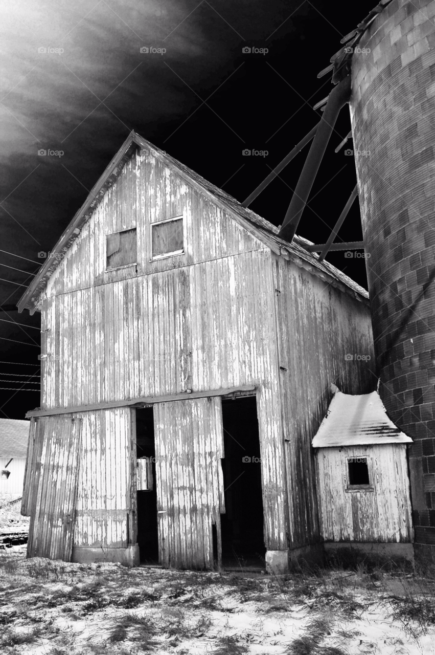 barn old black and white rustic by brockwillis