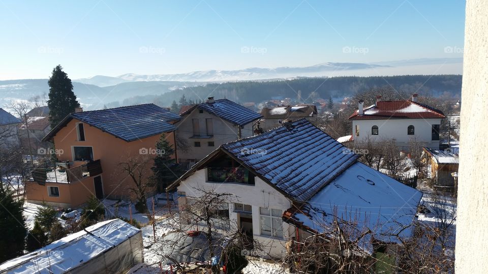 House, Roof, Building, Snow, Sky