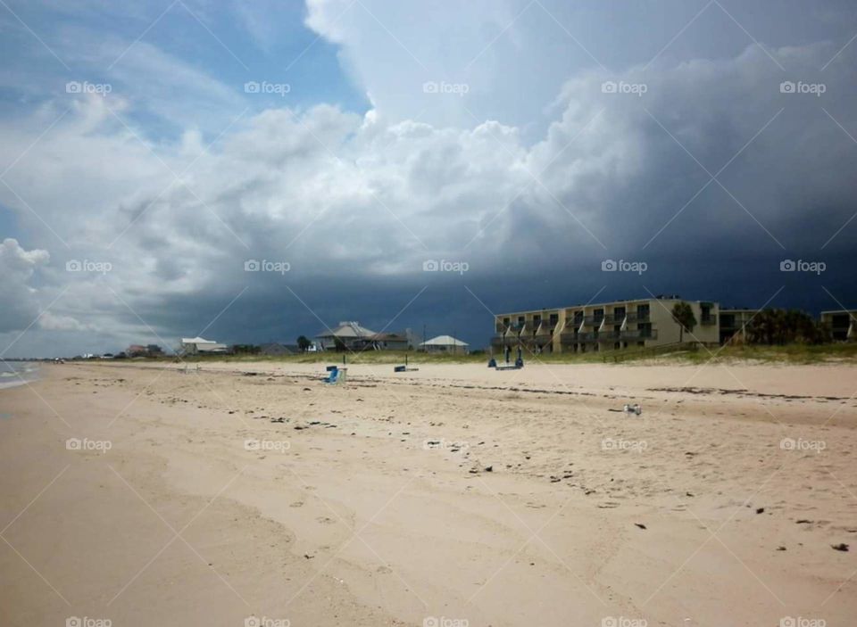 storm over the beach . watched this thunderstorm roll in over the beach St George Island 