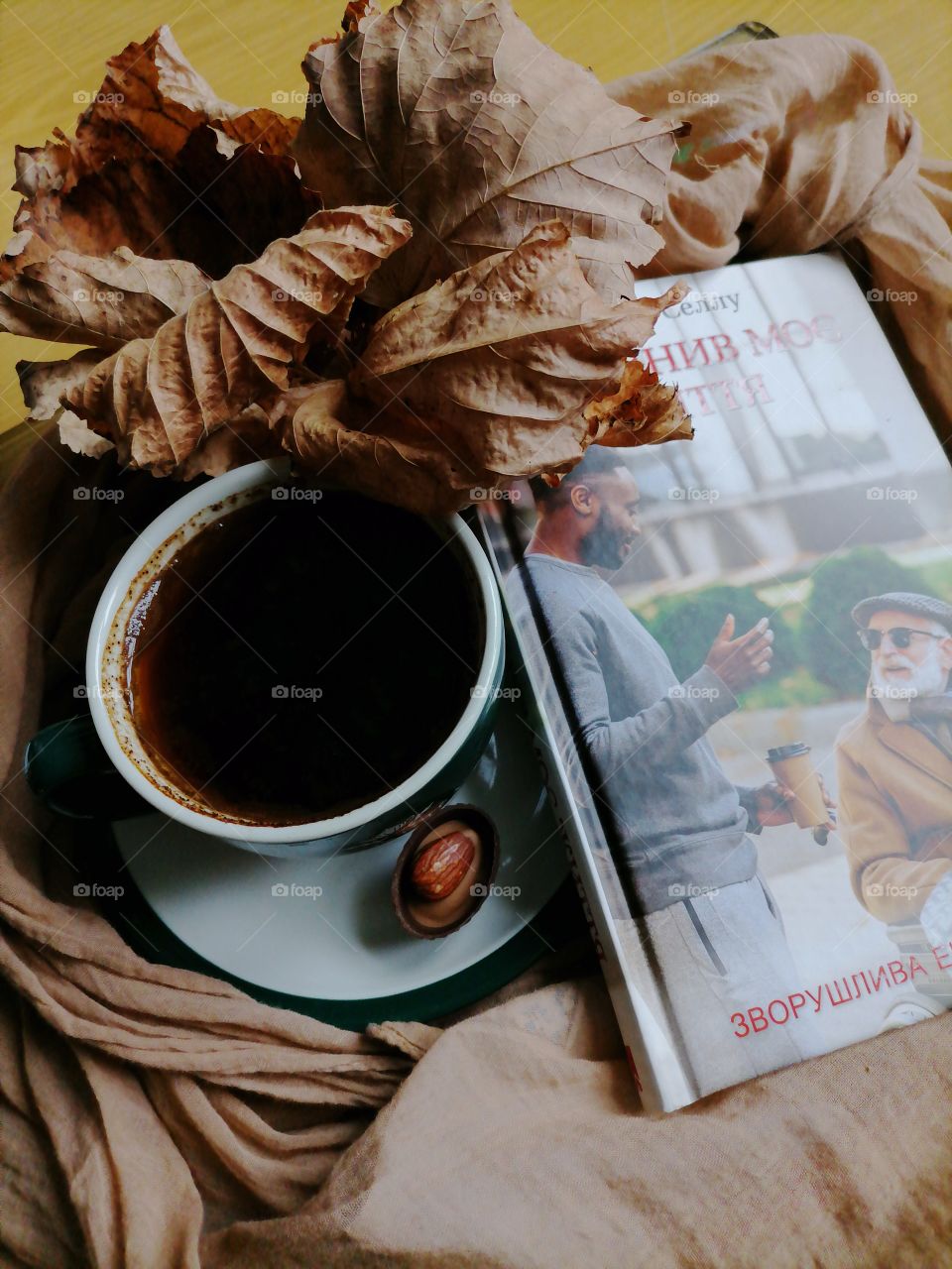 Coffee and book
