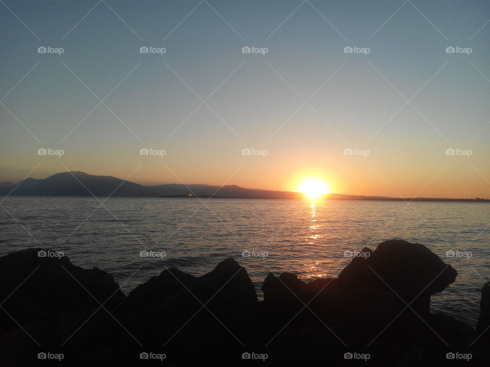 Sunset, Dawn, Sun, Water, Dusk