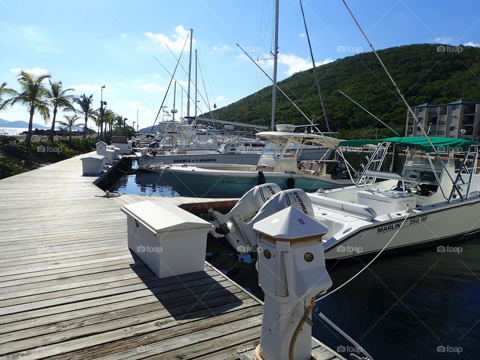 Saphire Beach marina docks is where adventure starts - nothing better than sailing the tranquil tropical waters of the Virgin Islands