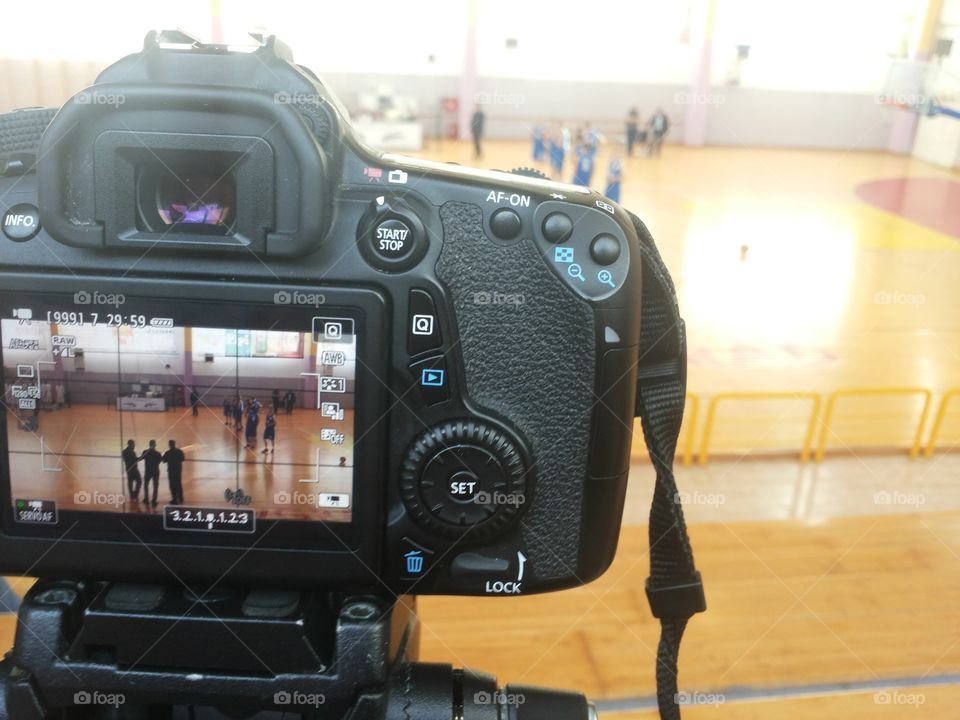 Game. Recording basketball game