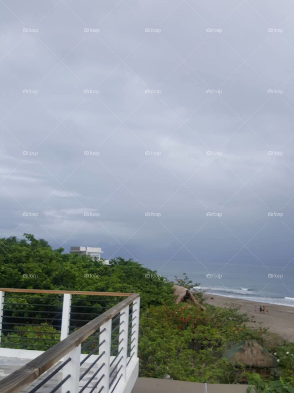 beach view from balcony